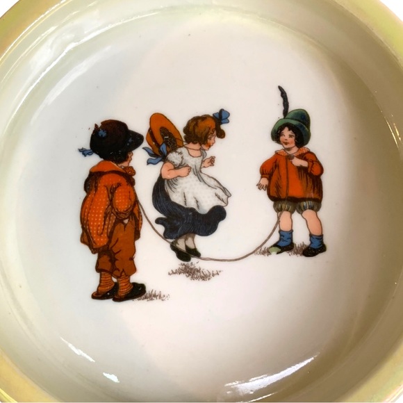 Antique Retsch & Co. Wunsiedel Bavaria Porcelain Child's Dinner Bowl Dish rare - Picture 3 of 8